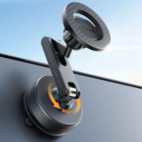 Lamicall MagSafe Adjustable Suction Mount Car Phone Holder (3 Colors) only $9.99