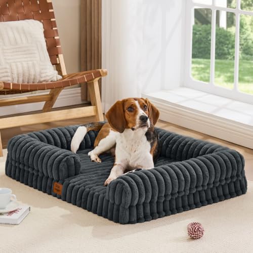 ChiXnuggle Faux Fur Orthopedic Bolster Dog Bed with Waterproof Cover starting at $24.99