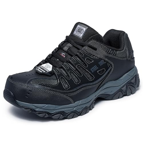 Skechers Men’s Cankton Steel Toe Lace Up (Black/Charcoal) only $48.99 (Reg $89.00)